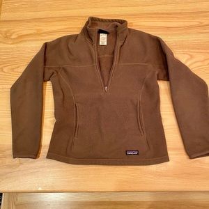 Patagonia Synchilla BROWN half zip SMALL